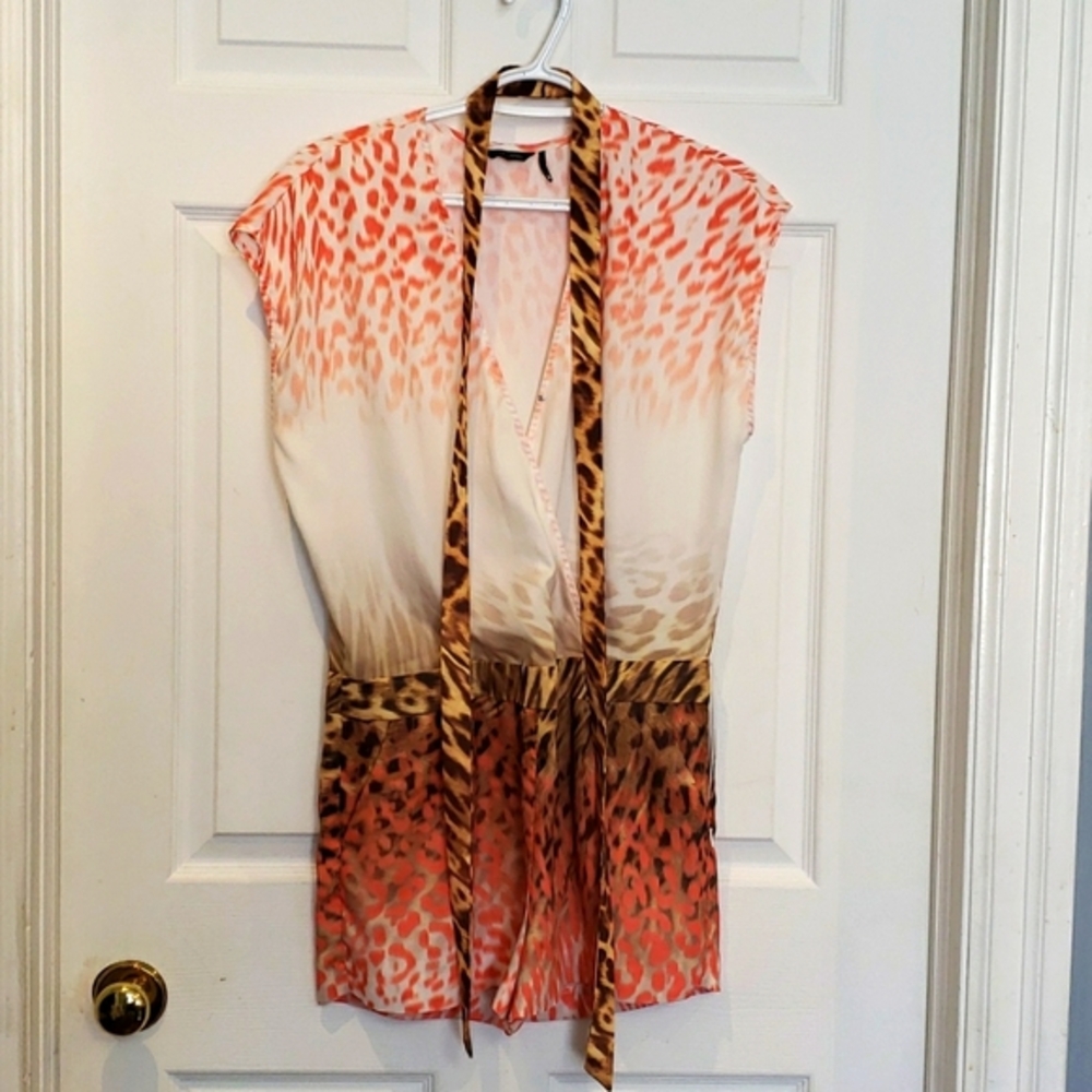 Marciano Leopard Print Romper